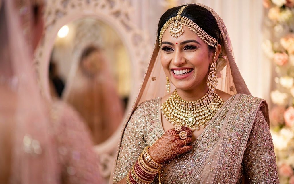 Bride with jewelry